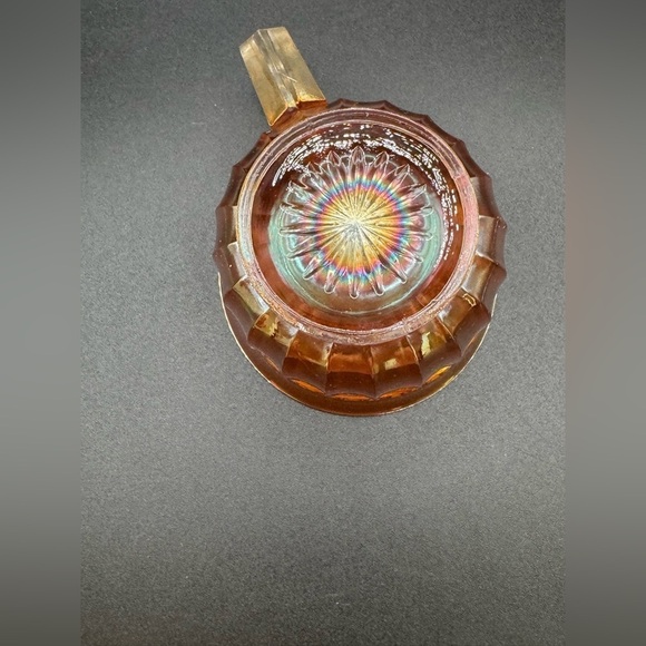 Rare VTG Imperial Glass Marigold “Optics and Button” Pattern Cup Carnival Glass - Picture 5 of 11